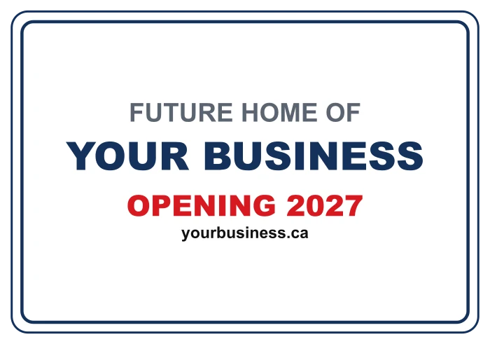 Sample layout: Future-home sign