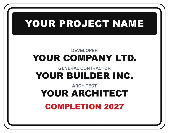 Sample layout: Project board